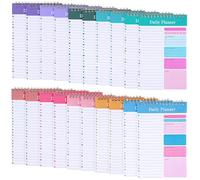 Molain 20 Pack Daily To Do List Notepad, Beautiful To Do List Note Pads Set 5" x 8" 30 Sheets Spiral Planner Checklist Notebook Work Notepads for Easy Daily Planning, Office Desk Supplies for Women