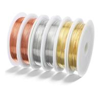 Molain 26 Gauge Copper Wire for Jewelry Making, 0.4mm Soft Beading Wire 8 Meters Per Roll for Bracelets Rings Earrings Wire Wrapping Crafts