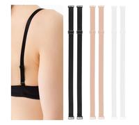 Molain 3 Pairs Bra Strap Replacement Elastic Adjustable Elastic Underwear Shoulder Strap, Bra Shoulder Straps Removable Multi Color Women Bra Straps(18mm Width)