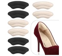 Molain 4 Pairs Heel Grips for Ladies Shoe Pads Sticker for Shoes That are Too Big Men Women Snugs Liner Cushions Cup Heel Inserts Filler Self-Adhesive Comfort Insole Foot Care Protector