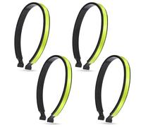 Molain 4 PCS Bicycle Trouser Clips Lightweight Bike Clips Trousers with Powerful Reflective Bands Bicycle Safety Ankle Bands Reflector Cycling Equipment for Men Women Ankles(Yellow)