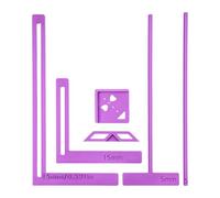 Molain 6Pcs Easy Scrapbooking Tool for Starter, Easy Scrapbooking Stencils and Cutter Guide Set for Starter to Make Notebook Calendar Junk Journal Handbook