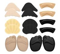 Molain 8 Pairs Heel Grips Shoe Pads Cushions Shoes Filler Comfort Insole for Too Big Loose Shoes Anti-Slip Helper Inserts Toe Liners Brace Fit Tighter Size Foot Care Protector for Women Men