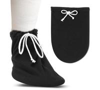 Molain Cast Sock Cover for Foot, Adjustable Drawstring Cast Cover for Foot, Warm and Protective Cast Sock for Men and Women, Below the Knee Cast Cover, Washable and Reusable Cast Sock Cover for Foot