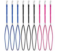 Molain Dog Grooming Leash Set, 9 Pieces Adjustable Nylon Restraint Loops, Bathing Tether Straps for Dog Cat, Harness Safety Rope for Pet Grooming Table Bathtub Supplies, Blue, Black, Pink