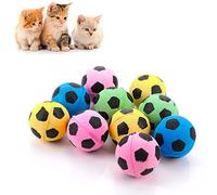 Molain Foam Sponge Balls - 10pc Soccer Cat Toys for Indoor/Outdoor Play