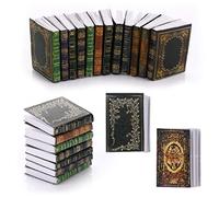 Molain Miniatures Dollhouse Books, Mini Books Dollhouse Accessories 1:12 Miniatures Books Dollhouse Decoration Accessories for Dollhouse Study Room Bedroom Library (12 Pcs B)