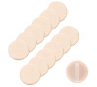 Molain Powder Puff For Face Makeup Setting 12 PCS Mini Pressed Loose Powder Body Make Up Sponge Blending Applicator Cosmetics Small Velour Beauty Press Foundation Pads Wet And Dry Makeup