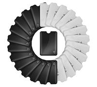 Molain RFID Blocking Sleeves, 24 Pieces Identity Credit Card Sleeves Set Card Protector RFID Card Holders for Women Men, Black, White, 3.6 x 2.5 inch/9.1 x 6.3 cm