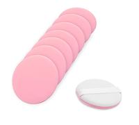 Molain Round Beauty Blenders Pads Makeup Sponge Puff 8 Pieces Set 2 Inch Soft Full Coverage Facial Smooth Powder Puffs Blending for Foundation Concealer Cream Face Make Up Applicators (Pink)