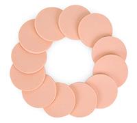 Molain Round Sponge Puff Set,12 Pcs 2.2 Inch Facial Powder Puffs Foam Sponges For Liquid Foundation Makeup , Facial Cleansing
