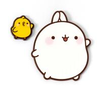 Molang and Piu Piu Pin Badge