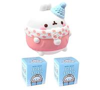 Molang Christmas Winter Rabbit Series Mystery Box Toys Blind Box Cute Collectible Figure Action Model Girl Birthday Surprise Random Blind Bags Room Desktop Decoration(2 Pack)
