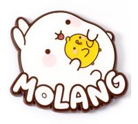 Molang Molang & Piu Piu Pin silver coloured Onesize