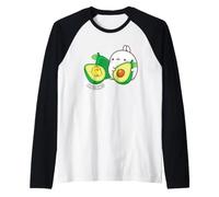 Molang & Piu Piu Avocados Anime Rabbit Raglan Baseball Tee
