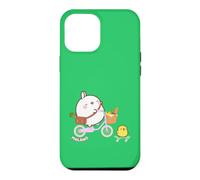 Molang Piu Piu Riding Bicycle & Skateboard Anime Case for iPhone 12 Pro Max
