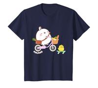 Molang Piu Piu Riding Bicycle & Skateboard Anime Kids T-Shirt