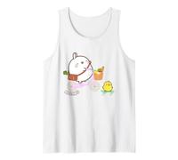 Molang Piu Piu Riding Bicycle & Skateboard Anime Tank Top
