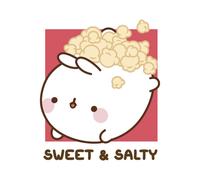 Molang Popcorn Box Unisex T-Shirt - White - M