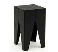 Molar stool/table made of steel e15 stainless steel powder-coated black lacquered - E15 ES11 ZAHN STAHL SCHWARZ