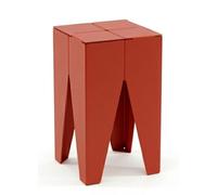 Molar stool/table made of steel e15 stainless steel powder-coated Vermilion lacquered - E15 ES11 ZAHN STAHL VERMILION