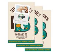 Molasses Bundle for Billington's Molasses Sugar 500g 3 Pack + Brightdale Kitchen Booklet