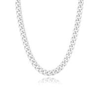 MOLAYES 925 Sterling Silver Curb Chain 10mm Cuban Link Chain Sterling Silver Chain for Men Women 18-30 Inch Made in Italy, 22, Sterling Silver, No Gemstone