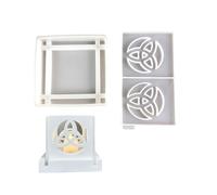 Mold and durable silicone set for making practical candles, making knot holders for easy resin casting