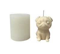 Mold for Crafting Wax Soaps Pug Chocolate Easy Release Silicone for Scented Dog Lover Gift