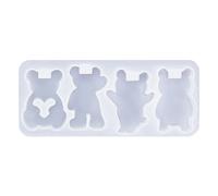 Mold for Handmade and Gifts Fun Animal Keychains Silicone Effective for Crafting Keyrings Ornament Silicone Animal Keychain Mold