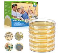 Mold Test Kit for Home-6 Simple Detection Tests，Test HVAC System,Home Surfaces,Indoor Air Quality Testing Kits，DIY Black Mold Detector at Home，Includes Detailed Mold Identification Guide