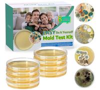 Mold Test Kit for Home - 8 Simple Detection Tests for HVAC, Surfaces & Indoor Air Quality, DIY Black Mold Detector Testing kit at Home, with Detailed Identification Guide & 5X Magnifying Glass