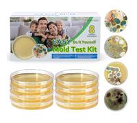 Mold Test Kit for Home - 8 Simple Detection Tests for HVAC, Surfaces & Indoor Air Quality, DIY Black Mold Detector Testing kit at Home, with Detailed Identification Guide & 5X Magnifying Glass