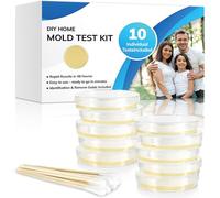 Mold Test Kit for Home, Mold Air Test Kit for Home, Mold Test Kit 48 Hours Results, Mold Detector Tests HVAC Systems and Air Quality, Black Mold Testing Kit Includes Mold Identification Guide(10pcs)