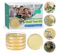 Mold Test Kit with 4 Individual Tests - DIY Mold Test Kit for Home - Includes Detailed Mold Identification Guide - Fast Mold Detector and