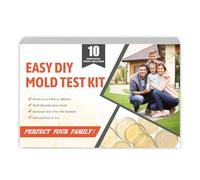 Mold Testing Kit for Home Air Quality - Test 10 Room, DIY Home Mold Detector Kit, Home Air & Surface, HVAC Indoor Quick Mold Testing Kit for Home, Identification & Remove Guide Included