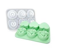 Mold Trays 4/6-Grids Rose Ice Balls Easy-Release Silicone Cube Mold for Cocktails Drinks Home Tray Silicone Rose-Shaped