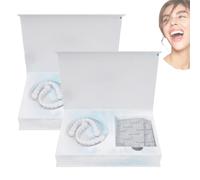 Moldable Denture, Silicone Reline Denture Set, Denture Silicone Reline Kit, Perfectly Fitting Teeth for Men and Women Clip-on Veneers (2pcs)