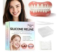 Moldable Dentures Reusable Upper & Lower Smile | Upper and Lower Denture Set for Men and Women, Lets You Show Off a Confident Smile.