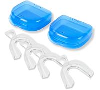 Moldable Teeth Trays for Whitening - 4 Pcs Trays with 2 Pcs Cases - Compatible with Opalescence Teeth Whitening Gel