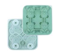 Molde De Hielo En Forma De Cubo | Moldes De Hielo En Forma De Oso 4 Cavidades Para Cócteles - Moldes Redondos Fáciles De Desmoldar uso Diary En Hogares Bebidas Comida Fría Cocina Y Snacks