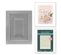 Spellbinders Molded Frame 3D Embossing Folder from The Yana's Daisies Collection by Yana Smakula