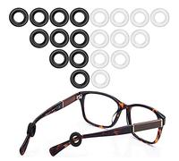 MOLDERP Fudun Silicone Eyeglasses Temple Tips Sleeve Retainer,Anti-Slip Round Comfort Glasses Retainers For Spectacle Sunglasses Reading Glasses Eyewear,10 pairs