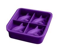 Moldes Para Hielo | Molde Reutilizable Con Forma De Tiburón De 4 Cavidades | Molde Para Hacer Hielo | Ideal Para El Hogar, La Cocina, Reuniones Familiares, Celebraciones, Restaurants, Picnic