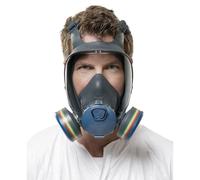 Moldex 900201 9000 Series Full Face Mask Body with Easy Lock Connectors, Size M