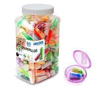MOLDEX Sparkplugs Soft Foam Ear Plugs 60 Pairs Earplugs - 33dB Highest NRR Made in USA (Bottle Pack)