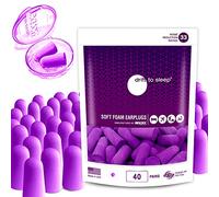 MOLDEX Soft Foam Earplugs Softies® Ear Plugs for Sleeping, Snoring, Work, Travel, Shooting -33dB Highest NRR Made in USA (Purple, 40 Pairs)