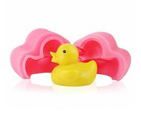 MoldFun 3D Small Size Rubber Duck Silicone Mold for Handmade Soap, Bath Bomb, Lotion Bar,Chocolate, Candy, Fondant, Cake Decorating, Wax Candle, Crayon Melt