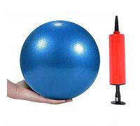MoldFun Comkit Mini Yoga Pilates Ball 10 Inch for Stability Exercise Training Gym Anti Burst and Slip Resistant Balls with Inflatable Straw (Blue)