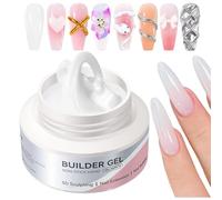 Molding Gel for Nails - 60ml Solid Nail Extension Gel,3D Non-Sticky Manicure Builder for Carving Art Creation Hand Painting Salon Home
